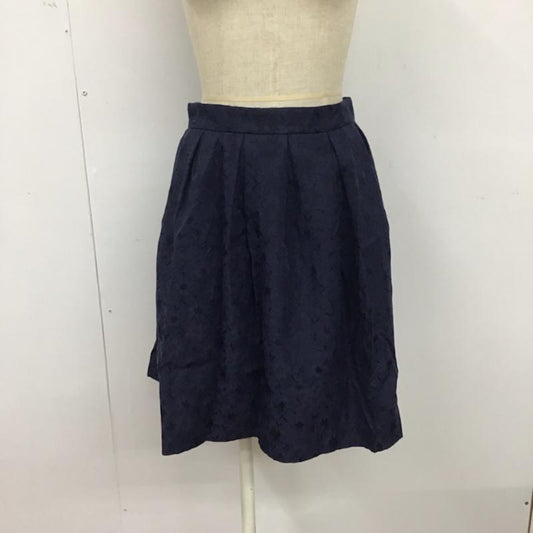クローラ crolla スカート ひざ丈スカート 38 無地 紺 / ネイビー /  レディース USED 古着 中古 10074177