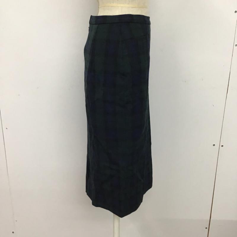 グリーンレーベルリラクシング green label relaxing スカート ひざ丈スカート 38 チェック マルチカラー / マルチカラー /  レディース USED 古着 中古 10074182