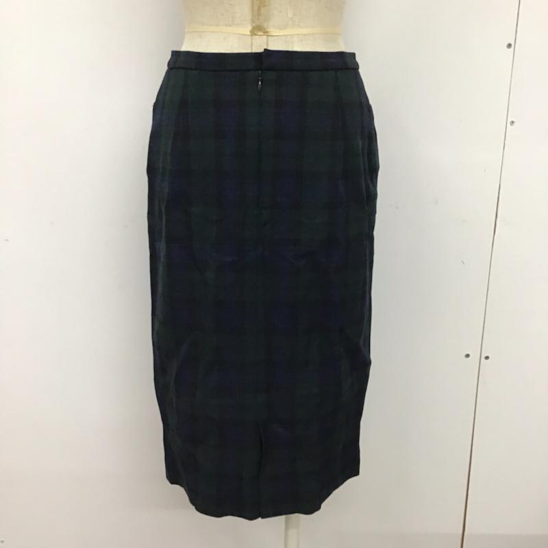 グリーンレーベルリラクシング green label relaxing スカート ひざ丈スカート 38 チェック マルチカラー / マルチカラー /  レディース USED 古着 中古 10074182