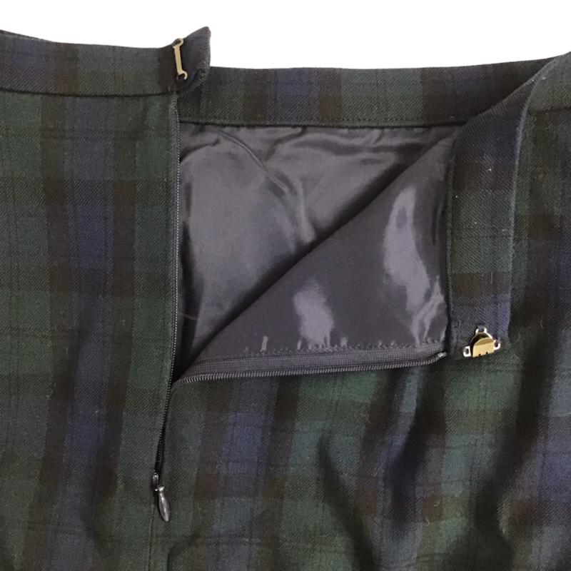 グリーンレーベルリラクシング green label relaxing スカート ひざ丈スカート 38 チェック マルチカラー / マルチカラー /  レディース USED 古着 中古 10074182