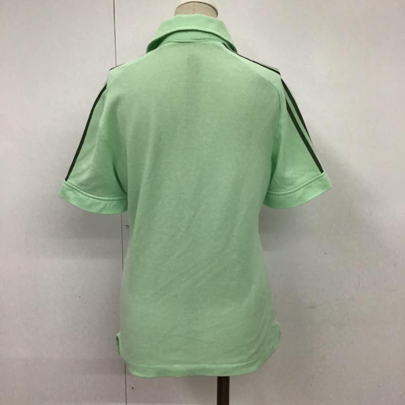 アディダス adidas ポロシャツ 半袖 1 無地 薄緑 / ライトグリーン /  レディース USED 古着 中古 10074189