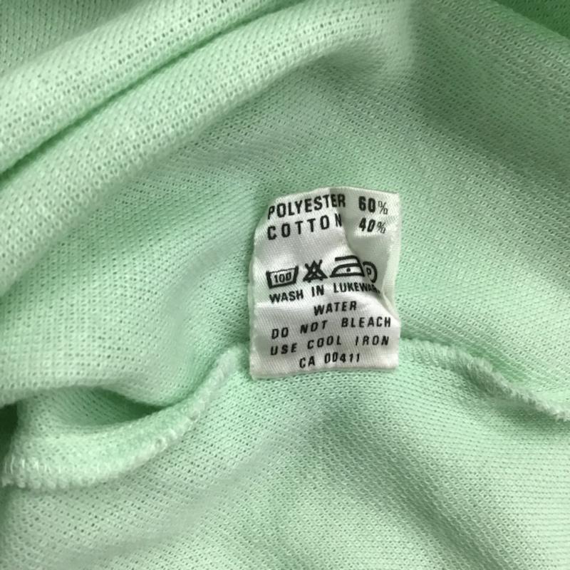 アディダス adidas ポロシャツ 半袖 1 無地 薄緑 / ライトグリーン /  レディース USED 古着 中古 10074189