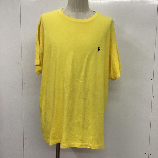 ポロラルフローレン POLO RALPH LAUREN Tシャツ 半袖 XL 無地 黄 / イエロー /  メンズ USED 古着 中古 10074194