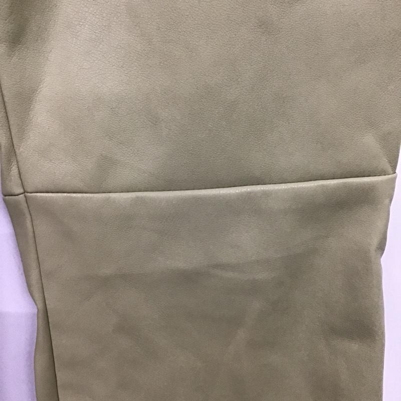 スライ SLY ボトムス ボトムス 030DAM31-2760 フレア SKIN LEATHER トラウザーズ 1 無地 薄緑 / ライトグリーン /  レディース USED 古着 中古 10074333