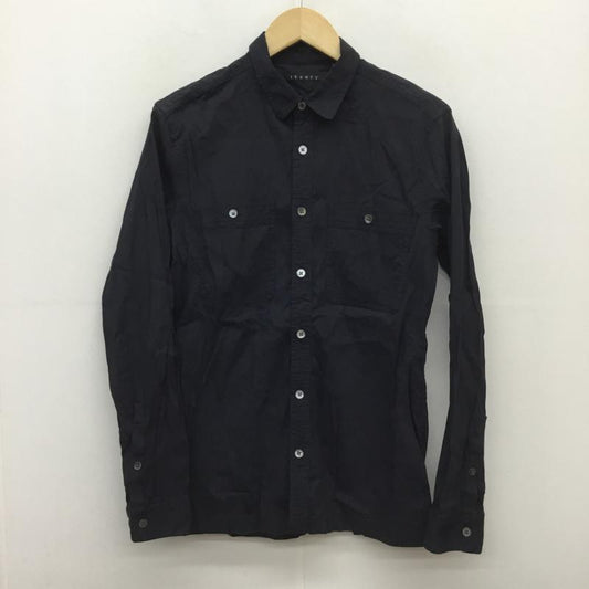 セオリー theory シャツ、ブラウス 長袖 XS 無地 黒 / ブラック /  メンズ USED 古着 中古 10074374