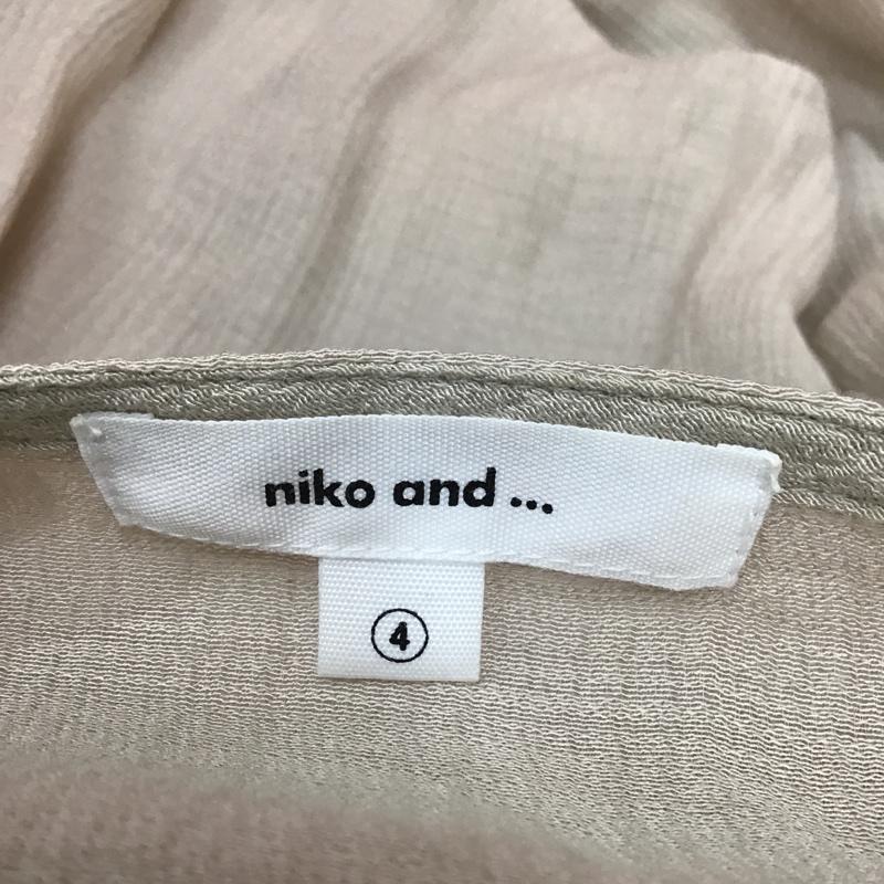 ニコアンド niko and... カーディガン 長袖 L 無地 ベージュ / ベージュ /  レディース USED 古着 中古 10074407