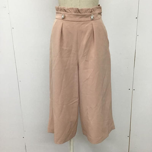 プロポーションボディドレッシング PROPORTION BODY DRESSING ボトムス ボトムス タグ付 121-7130202 Iラインガウチョパンツ 2 無地 桃 / ピンク /  レディース USED 古着 中古 10074436