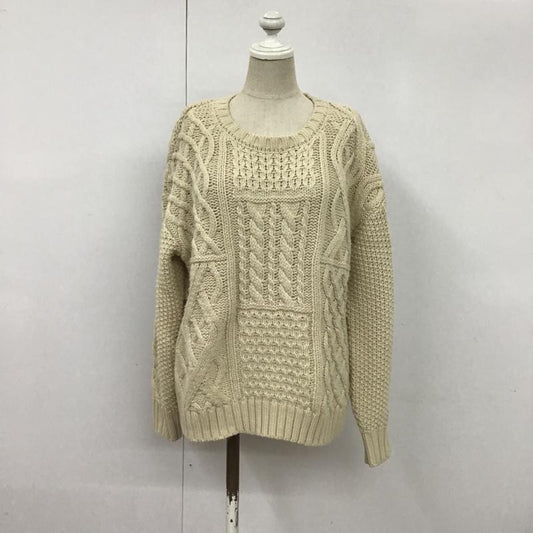 フリークスストア FREAK'S STORE ニット、セーター 長袖 FREE 無地 アイボリー / アイボリー /  レディース USED 古着 中古 10074609