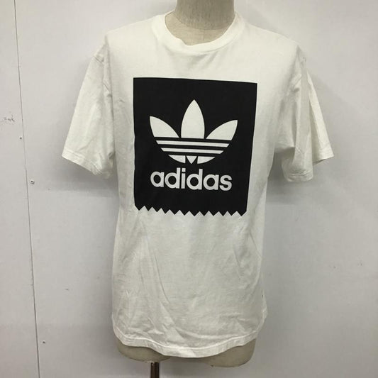 アディダス adidas Tシャツ 半袖 L プリント 白 / ホワイト /  メンズ USED 古着 中古 10074707
