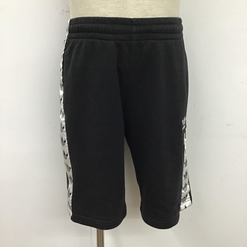 アディダス adidas パンツ ショートパンツ ハーフパンツ M 無地 黒 / ブラック /  メンズ USED 古着 中古 10074733