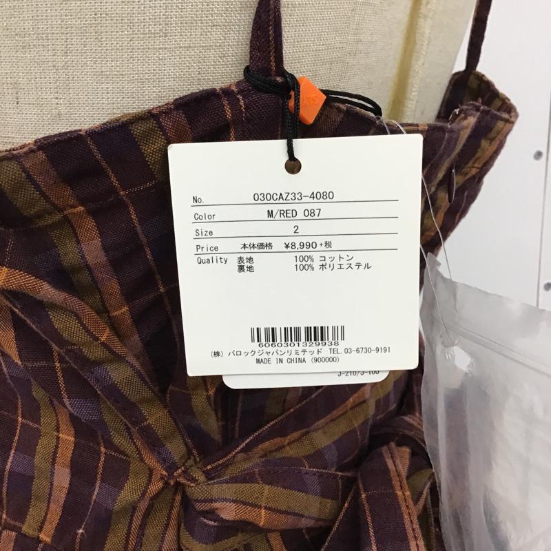 スライ SLY ワンピース ロングスカート 030CAZ33-4080 TOSCA CHECK JUMPER SK タグ付 2 チェック マルチカラー / マルチカラー /  レディース USED 古着 中古 10074806