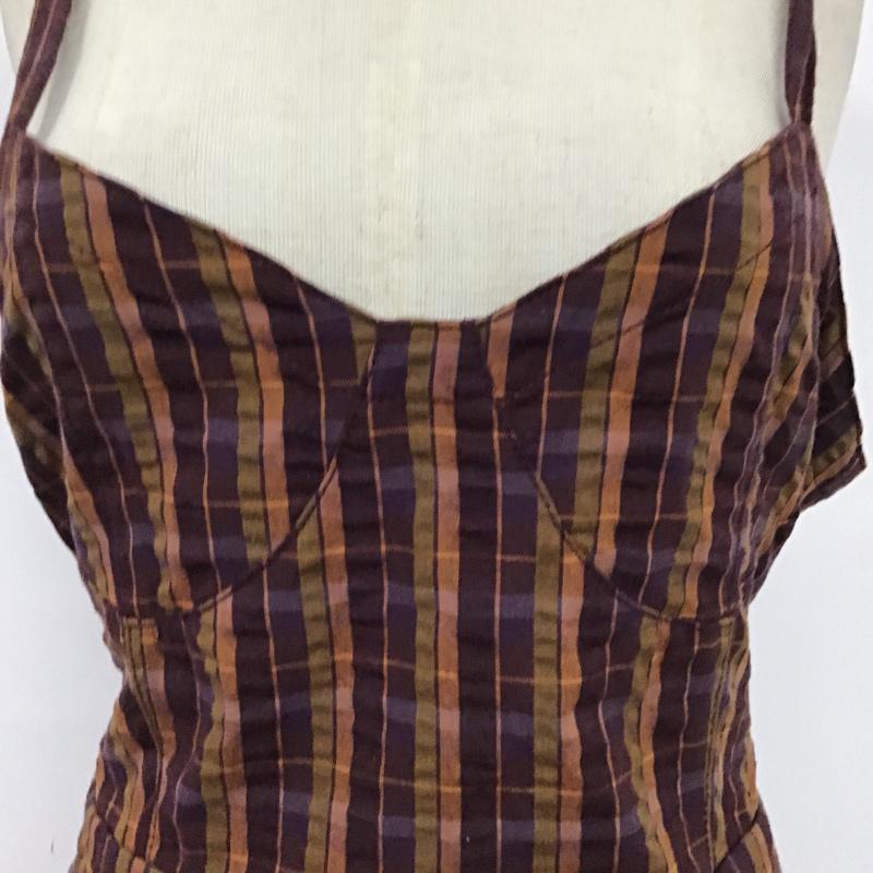 スライ SLY ワンピース ロングスカート 030CAZ33-4080 TOSCA CHECK JUMPER SK タグ付 2 チェック マルチカラー / マルチカラー /  レディース USED 古着 中古 10074806