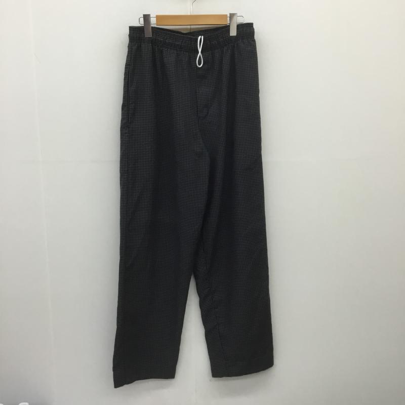 ユーズドクロージング used clothes パンツ スラックス UNCOMMON THREADS アンコモンスレッズ イージーパンツ S 千鳥格子 黒 / ブラック /  メンズ USED 古着 中古 10075047