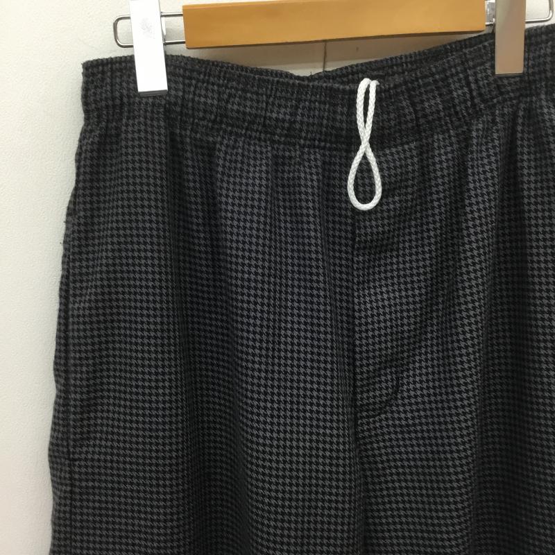 ユーズドクロージング used clothes パンツ スラックス UNCOMMON THREADS アンコモンスレッズ イージーパンツ S 千鳥格子 黒 / ブラック /  メンズ USED 古着 中古 10075047