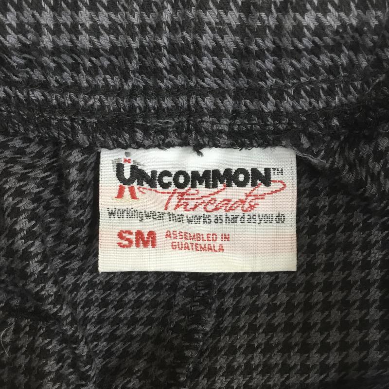 ユーズドクロージング used clothes パンツ スラックス UNCOMMON THREADS アンコモンスレッズ イージーパンツ S 千鳥格子 黒 / ブラック /  メンズ USED 古着 中古 10075047