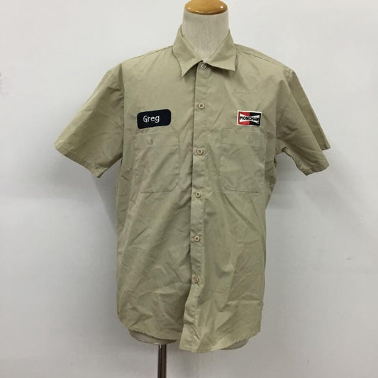 コリスコ CORISCO シャツ、ブラウス 半袖 M 無地 ベージュ / ベージュ /  メンズ USED 古着 中古 10075070