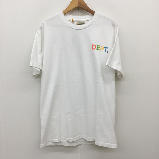ユーズドクロージング used clothes Tシャツ 半袖 GALLERY DEPT ギャラリーデプト BEVERLY HILLS TEE ダメージ加工 タグ付 M ロゴ、文字 白 / ホワイト /  メンズ USED 古着 中古 10075149