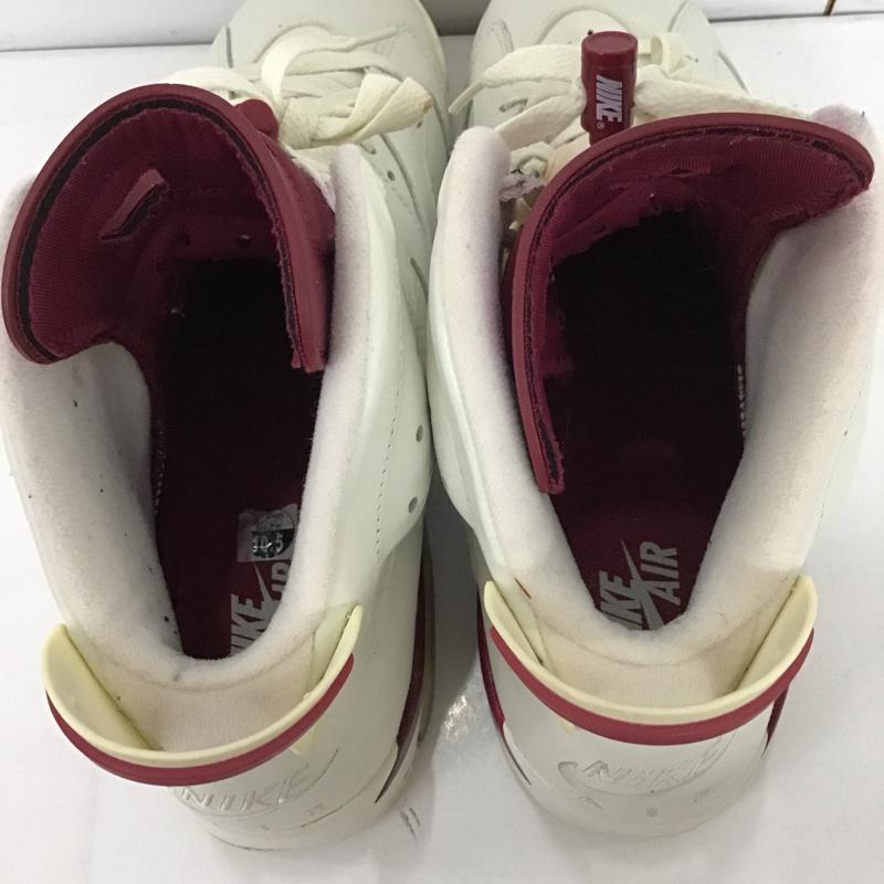 ナイキ NIKE スニーカー スニーカー 384664 116 AIR JORDAN 6 RETRO MAROON 28.5cm 箱有 28.5cm ロゴ、文字 白 / ホワイト / X えんじ / ワインレッド /  メンズ USED 古着 中古 10075187