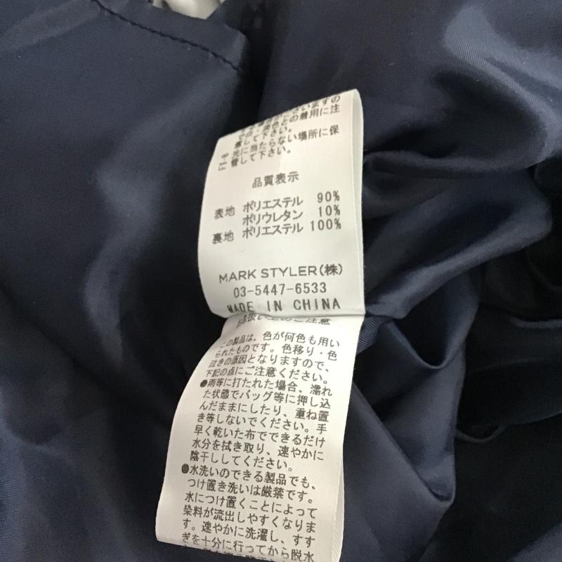 マーキュリーデュオ MERCURYDUO ワンピース ひざ丈スカート 001660302901 七分袖 FREE 花柄 紺 / ネイビー /  レディース USED 古着 中古 10075560