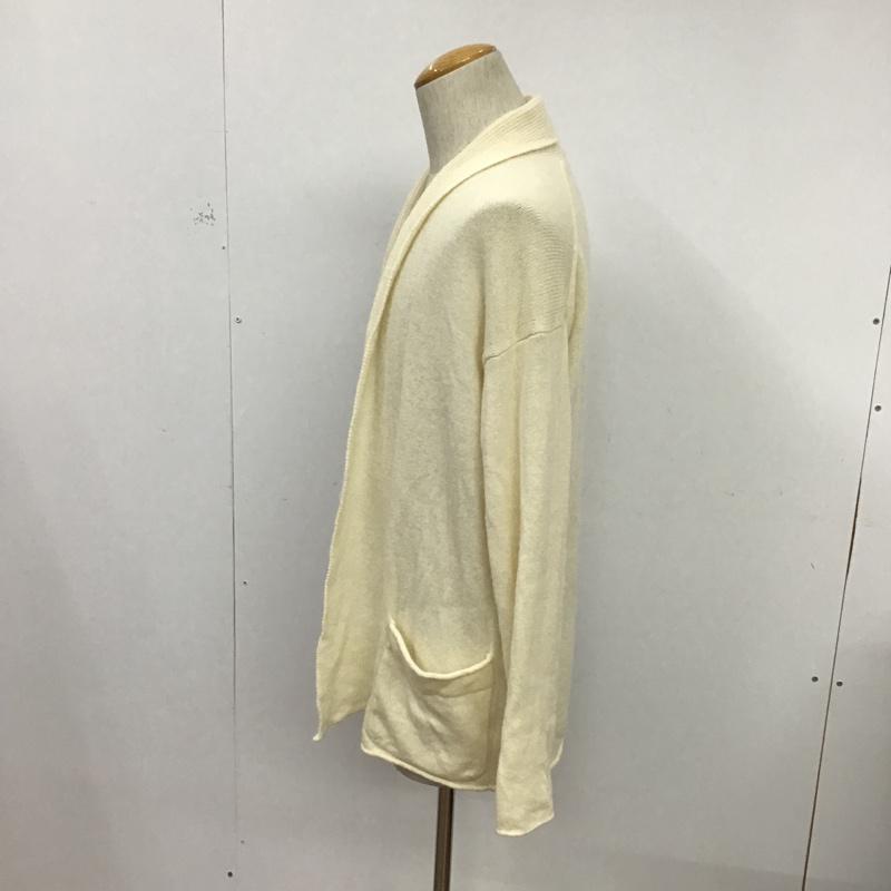 ブルーワーク BLUE WORK カーディガン 長袖 XS 無地 白 / ホワイト /  メンズ USED 古着 中古 10075646