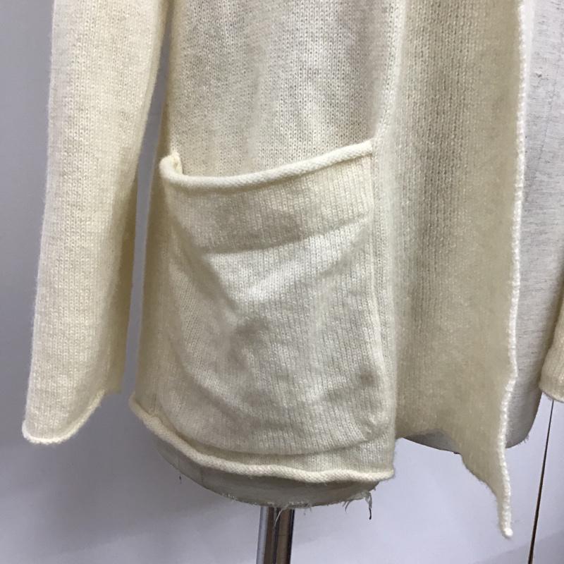 ブルーワーク BLUE WORK カーディガン 長袖 XS 無地 白 / ホワイト /  メンズ USED 古着 中古 10075646