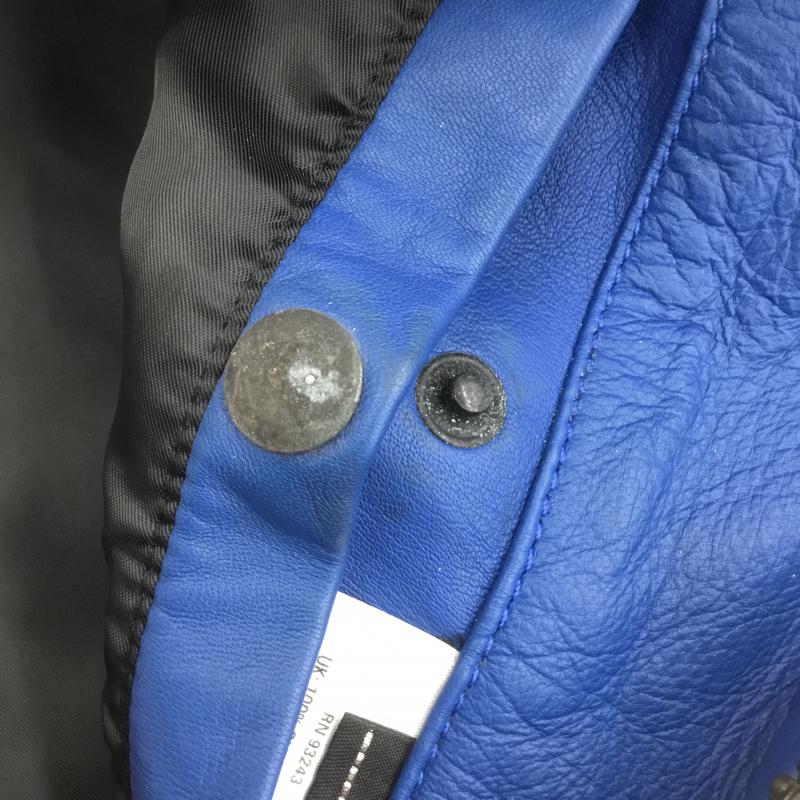 ディーゼル DIESEL ジャケット、上着 レザージャケット S 青 / ブルー /  メンズ USED 古着 中古 10075716