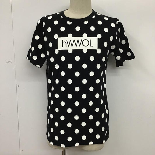 トミー TOMMY Tシャツ 半袖 クルーネック プリント M ドット 白 / ホワイト / X 黒 / ブラック /  メンズ USED 古着 中古 10075722