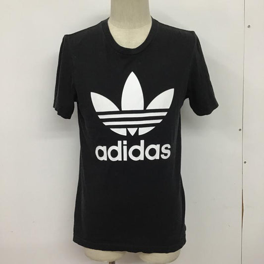 アディダス adidas Tシャツ 半袖 M プリント 黒 / ブラック /  メンズ USED 古着 中古 10075859