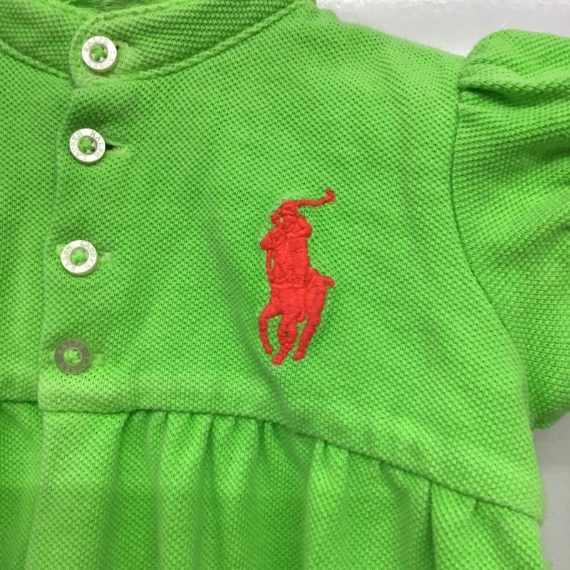 ラルフローレン RALPHLAUREN ウェア ウェア ベビー 75cm ロンパース 半袖 ワンポイント 薄緑 / ライトグリーン /  ガールズ USED 古着 中古 10076007