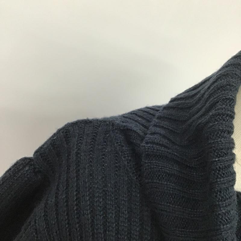 ティティーアンドコー titty&Co. ワンピース ひざ丈スカート 042-316-462 ニット S 無地 紺 / ネイビー /  レディース USED 古着 中古 10076188