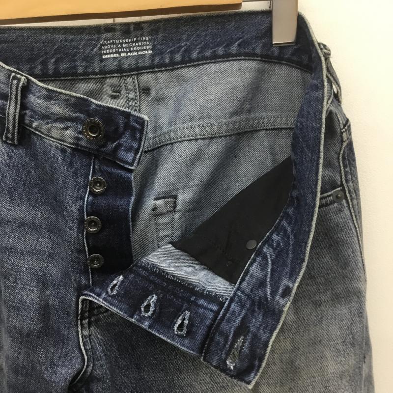 ディーゼル ブラック ゴールド DIESEL BLACK GOLD パンツ デニム、ジーンズ ダメージ加工 30インチ ダメージ加工 青 / ブルー /  メンズ USED 古着 中古 10076242