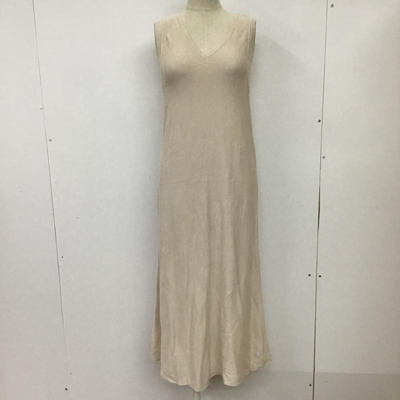 ステュディオス STUDIOUS ワンピース ロングスカート 207211002 ノースリーブ 2WAY Aライン 0 無地 グレージュ / グレージュ /  レディース USED 古着 中古 10076282