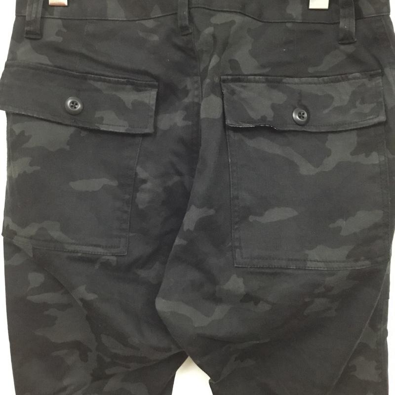 ヴォーギッシュ VOGUISH パンツ ワークパンツ、ペインターパンツ G0851FP ストレッチ S カモフラージュ柄・迷彩 黒 / ブラック / X ダークグレー / ダークグレー /  メンズ USED 古着 中古 10076307