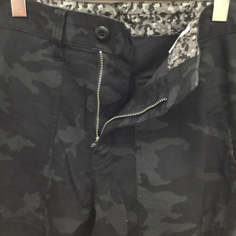 ヴォーギッシュ VOGUISH パンツ ワークパンツ、ペインターパンツ G0851FP ストレッチ S カモフラージュ柄・迷彩 黒 / ブラック / X ダークグレー / ダークグレー /  メンズ USED 古着 中古 10076307