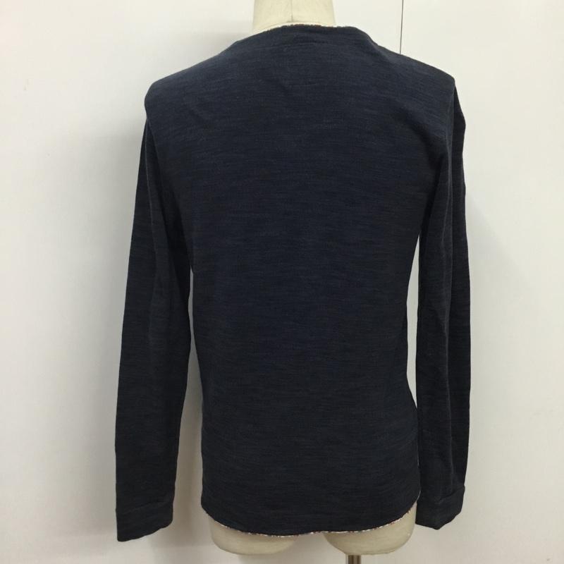 シップスジェットブルー SHIPS JET BLUE カーディガン 長袖 122-40-0002 Vネック M 無地 紺 / ネイビー /  メンズ USED 古着 中古 10076317