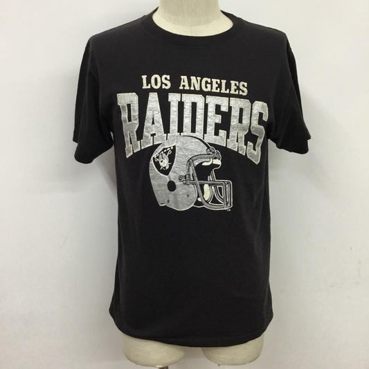チャンピオン Champion Tシャツ 半袖 LOS ANGELES RAIDERS アメフト L プリント 黒 / ブラック /  メンズ USED 古着 中古 10076358