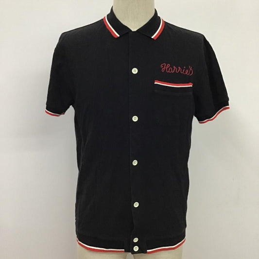 キングルイ King Louie シャツ、ブラウス 半袖 L 無地 黒 / ブラック /  メンズ USED 古着 中古 10076465