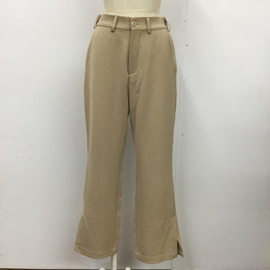 ジーナシス JEANASIS パンツ スラックス M 無地 ベージュ / ベージュ /  レディース USED 古着 中古 10076538