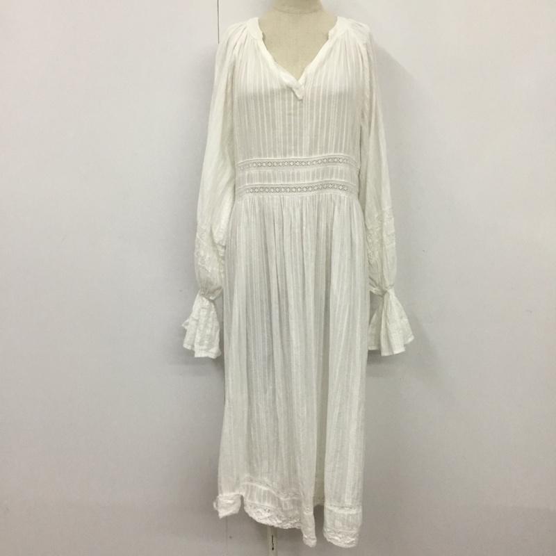 フーズフーチコ who's who Chico ワンピース ロングスカート FREE 無地 白 / ホワイト /  レディース USED 古着 中古 10076561