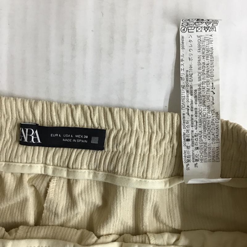 ザラ ZARA ボトムス ボトムス L 無地 オフホワイト / オフホワイト /  レディース USED 古着 中古 10076694