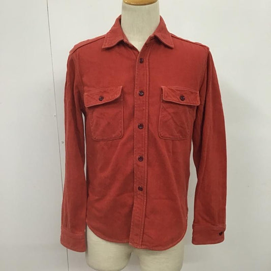 ジェラード JELADO シャツ、ブラウス 長袖 ワークシャツ 10周年 無地 赤 / レッド /  メンズ USED 古着 中古 10076766