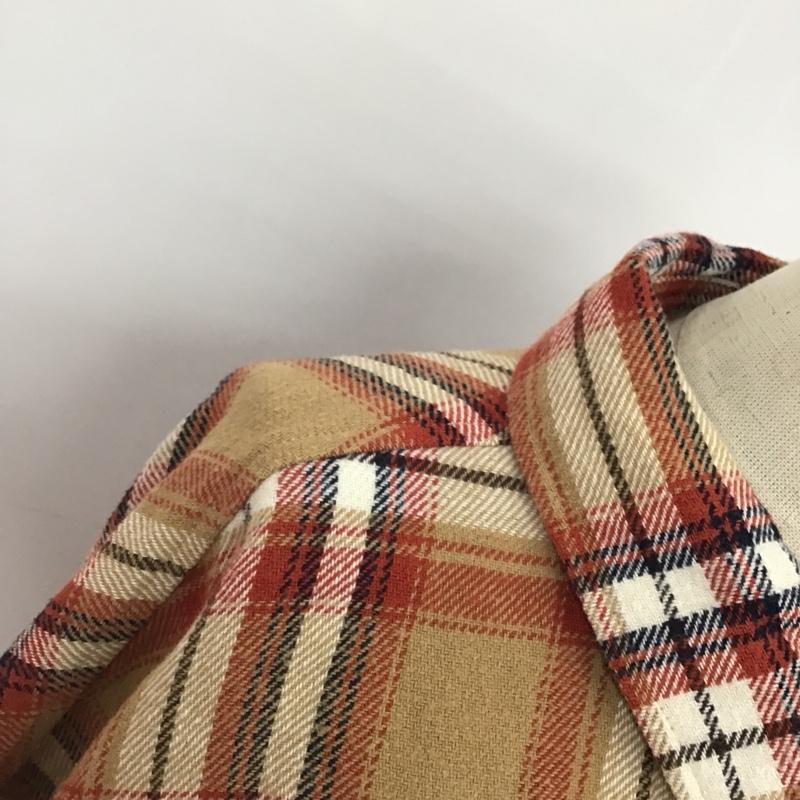 ローリーズファーム LOWRYS FARM シャツ、ブラウス 長袖 LFM60004AD オーバーサイズ M チェック 白 / ホワイト / X 黒 / ブラック / X ベージュ / ベージュ / X 赤 / レッド /  レディース USED 古着 中古 10076812