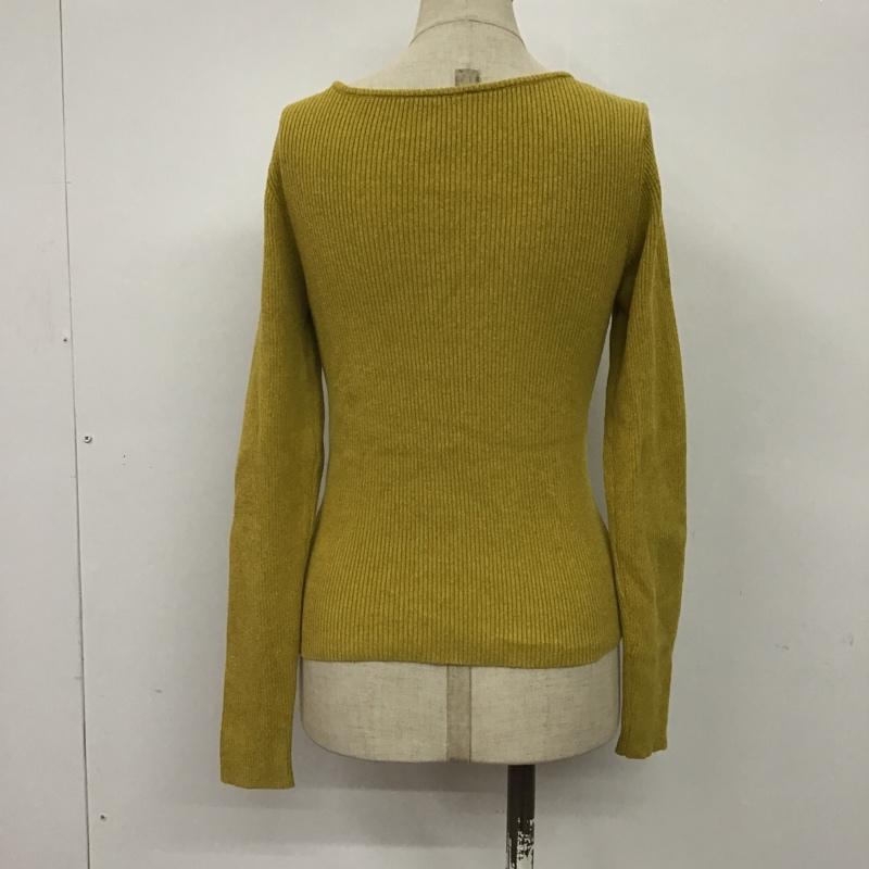 ローリーズファーム LOWRYS FARM カットソー 長袖 LF619143TS スクエアネック リブ M 無地 マスタード / マスタード /  レディース USED 古着 中古 10076849