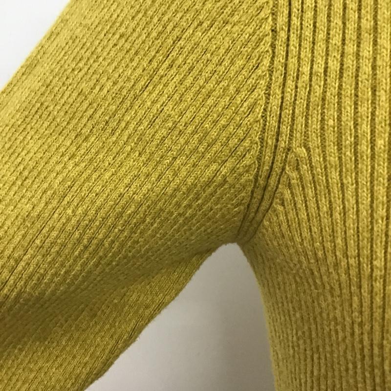 ローリーズファーム LOWRYS FARM カットソー 長袖 LF619143TS スクエアネック リブ M 無地 マスタード / マスタード /  レディース USED 古着 中古 10076849