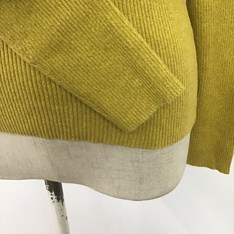 ローリーズファーム LOWRYS FARM カットソー 長袖 LF619143TS スクエアネック リブ M 無地 マスタード / マスタード /  レディース USED 古着 中古 10076849