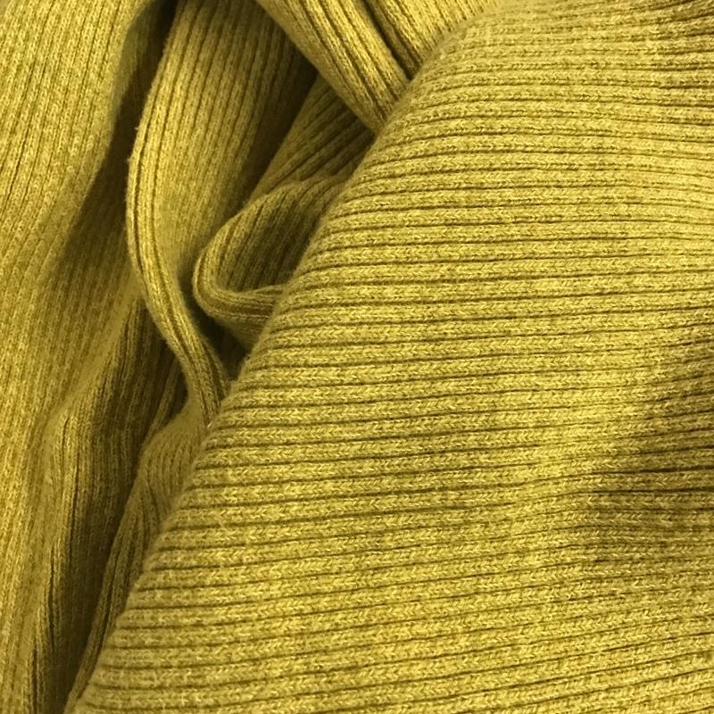 ローリーズファーム LOWRYS FARM カットソー 長袖 LF619143TS スクエアネック リブ M 無地 マスタード / マスタード /  レディース USED 古着 中古 10076849