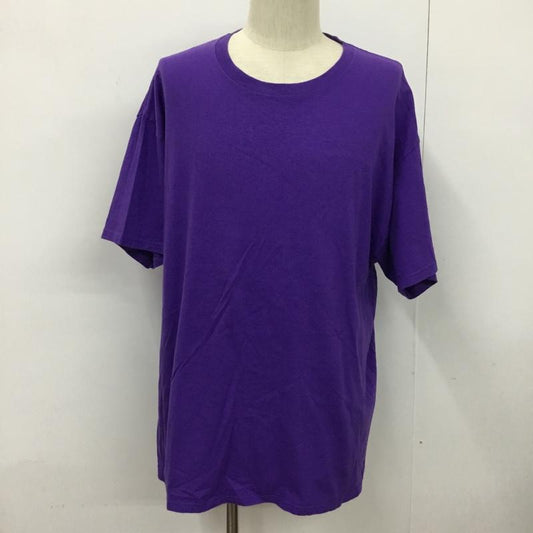 チャンピオン Champion Tシャツ 半袖 011919033355 クルーネック XL ワンポイント 紫 / パープル /  メンズ USED 古着 中古 10076972
