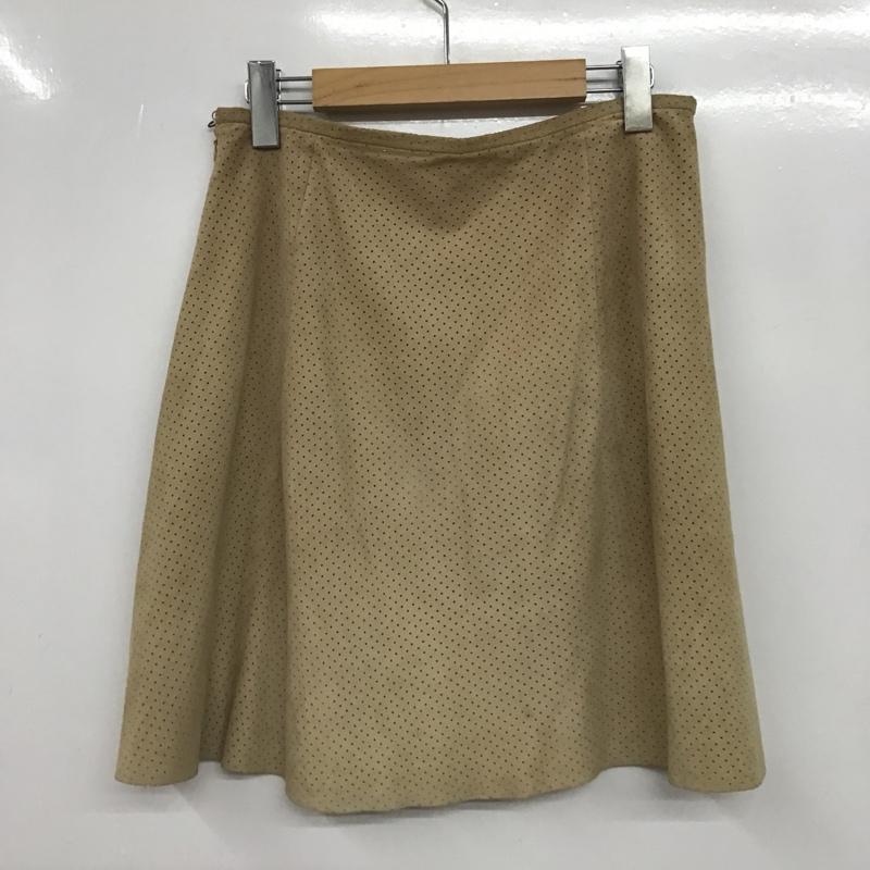 ジルサンダー JIL SANDER スカート ミニスカート 36 無地 ベージュ / ベージュ /  レディース USED 古着 中古 10076997