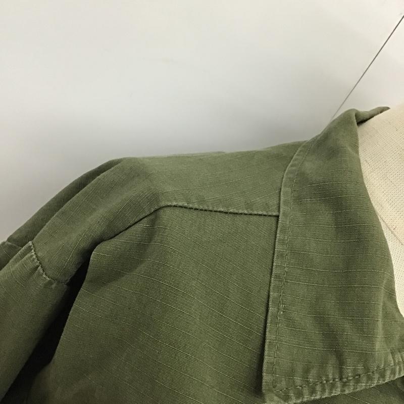 古着 USED シャツ、ブラウス 長袖 ミリタリーシャツ 無地 カーキ / カーキ /  レディース USED 古着 中古 10077037