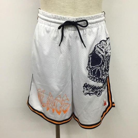 パレス PALACE パンツ ショートパンツ AIRTEX SHORT ドクロ M プリント 白 / ホワイト / X 黒 / ブラック / X 橙 / オレンジ / X 紺 / ネイビー /  メンズ USED 古着 中古 10077165